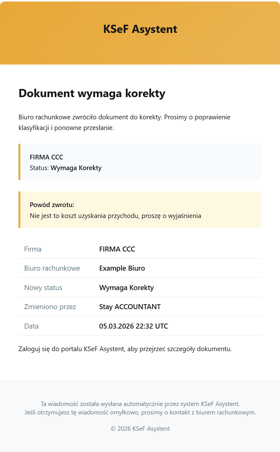 Weryfikacja dokumentów, ekran 1.